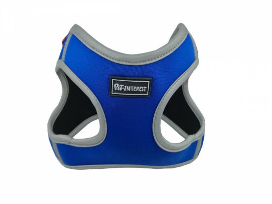 Снимка на Pet Interest Goget Soft Elastic Reflective Vest L - Регулируем светлоотразителен нагръдник с мека подплата за кучета, 48,3 - 58,4 см. - син