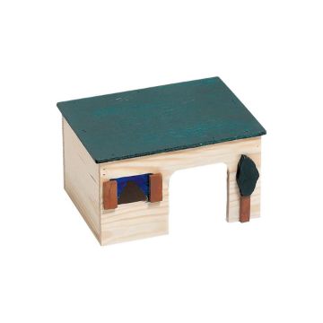 Показвай детайлите за Flamingo Hideaway Ecco Medium - Еко къща за гризачи, 26X19X15 см. 1 - MyPetShop.bg Снимка на Flamingo Hideaway Ecco Medium - Еко къща за гризачи, 26X19X15 см. 1