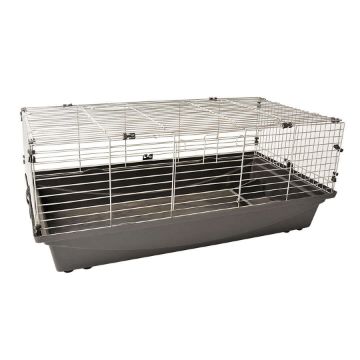Показвай детайлите за Duvo Plus Rabbit - Клетка за зайци и други гризачи 100 ECO с две вратички, 100/55/42 см. 1 - MyPetShop.bg Снимка на Duvo Plus Rabbit - Клетка за зайци и други гризачи 100 ECO с две вратички, 100/55/42 см. 1