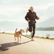 Снимка на Duvo Plus Jogging belt with leash - Колан с повод за кучета за спорт, 140x4x13 см. 1