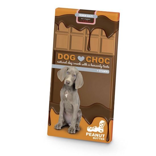 Снимка на Duvo Plus Chocolate snack with peanut butter - Кучешко лакомство - шоколад с фъстъчено масло, 100 гр./3 броя
