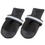Снимка на Ferplast Dogs Shoes XXL - Защитни обувки тип чорап за кучета, 2 броя, 10 x 11 x h 14 см. - черни 1