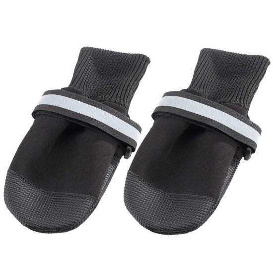 Снимка на Ferplast Dogs Shoes XXL - Защитни обувки тип чорап за кучета, 2 броя, 10 x 11 x h 14 см. - черни