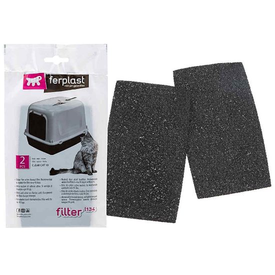 Снимка на Ferplast Spare active carbon filters - Филтър за котешка тоалетна модел Ferplast Clear Cat 10 и Ariel 10