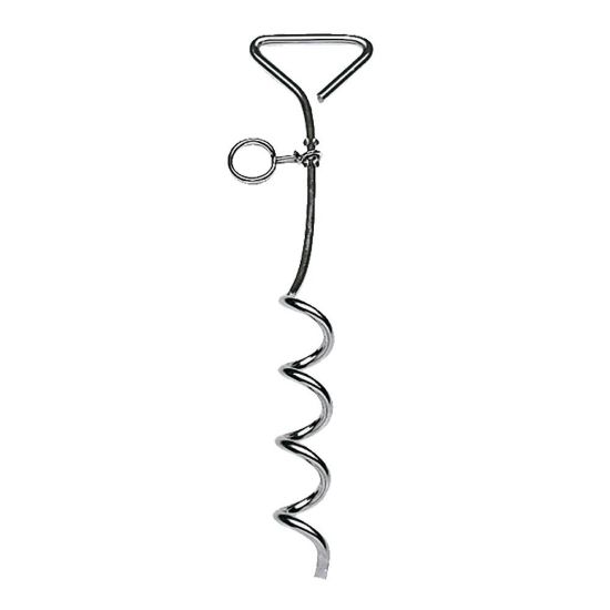 Снимка на Ferplast Spiral stake for dogs - Закрепващ спирален метален кол  за връзване на куче, 40.5 см.