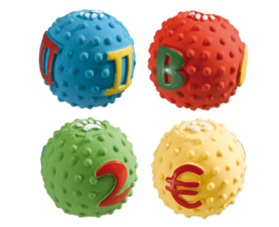 Снимка на Ferplast Dog Ball - Кучешка играчка - латексова топка, 5 см, 1 брой, различни цветове
