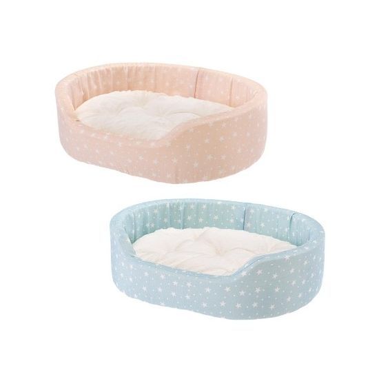 Снимка на Ferplast Dandy Cush - Легло за кучета и котки,55 x 41 x h 15, синьо/розово