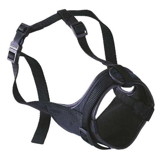 Снимка на Ferplast - Muzzle Safe Boxer - Регулируем намордник с меки ръбове за кучета с къс нос, A: 50÷80 см - B: 20÷30 см - C: 10 см. - черен