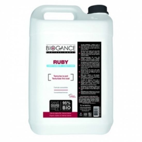 Снимка на Biogance Ruby Finishing Conditioner - Балсам за кучета за обем с органично масло, 5л.