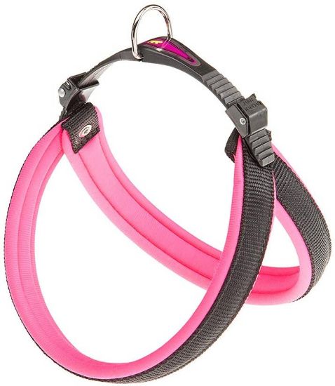 Снимка на Ferplast Agila Fluo 4 - Ергономичен подплатен нагръдник с микро регулиране за кучета,44-52 см./2.0 см. - розов