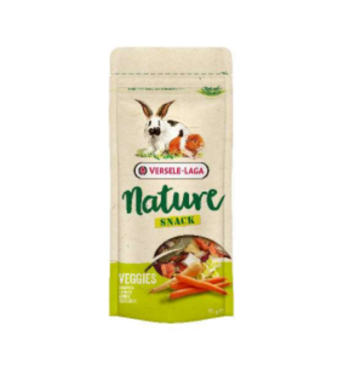 Снимка на Versele-Laga Nature Snack Veggies - Лакомство със зеленчуци за зайци и морски свинчета, 85 гр.