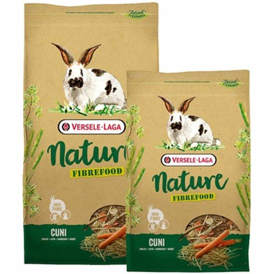 Снимка на Versele Laga Nature Cuni Fibrefood - Храна за чувствителни зайци, възрастни , капризни и живеещи у дома, 2.75 кг.