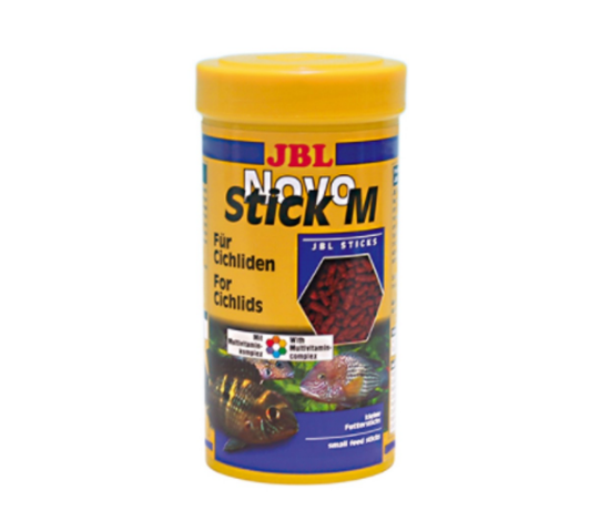 Снимка на JBL NovoStick M – Храна за средни и големи месоядни цихлиди /гранули/ 250 мл.