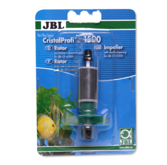 Снимка на JBL CP e1901/2 Impeller+Shaft+Bearing greenline -Пълен комплект за подмяна на ротор за външен филтър CristalProfi e1901,2