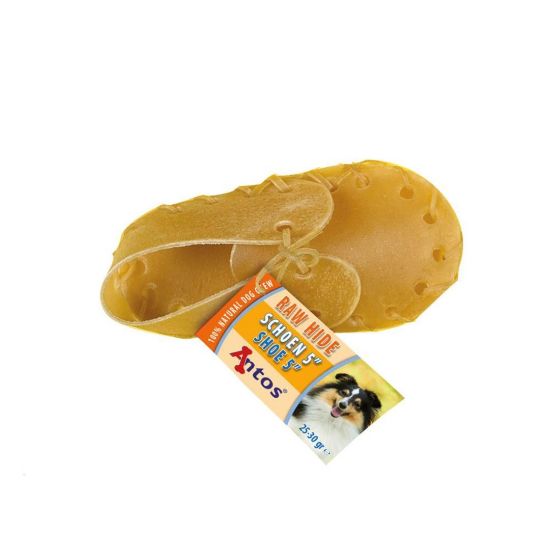 Снимка на Antos Shoe Beef - Кучешко лакомство  във форма на обувка от телешка кожа 12.7 см. - 5 броя