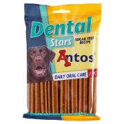 Снимка на Antos Dental Stars - Премиум дентално лакомство за кучета , вкусни звезди от пилешко месо, 2 броя х 100 гр. 1