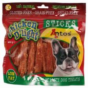 Снимка на Antos Chicken D'light Sticks - Премиум лакомство за кучета , без зърно , пръчици с пилешко месо 400 гр. 1