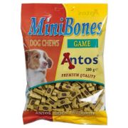Снимка на Antos Mini Bones Duo Game - Премиум лакомство/ награда за кучета , кокалчета с месо от дивеч, 2 броя х 200 гр. 1