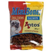 Снимка на Antos Mini Bones Salmon - Премиум лакомство за кучета под формата на кокалчета, с месо от сьомга, 3 броя х 200 гр. 1