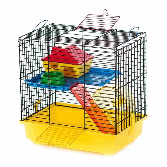 Снимка на Duvo Plus Cage Teddy 1 - Оборудвана клетка за дребни хамстери и мишки 36x24x36 см.