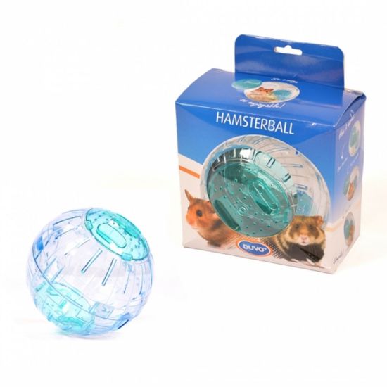 Снимка на Duvo Plus Hamsterball  - Играчка за хамстери , синя топка, за свободно разхождане 13 см.