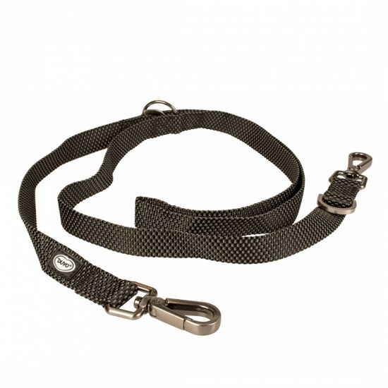 Снимка на Duvo Plus East Duo Leash Nylon - Регулируем повод за кучета - 200 см./ 25 мм. черен