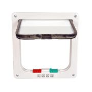 Снимка на Duvo Plus CAT DOOR - Вратичка за котки  ,19x19,7 дебелина 2см бяла 2