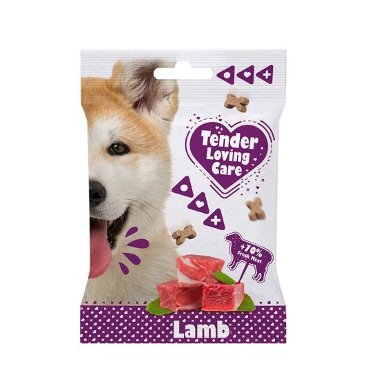 Снимка на Duvo Plus Soft Snack Lamb - Лакомство ,наградки за кучета над 6 месеца, снакс с меки хапки агнешко, 4 броя х 100 гр.