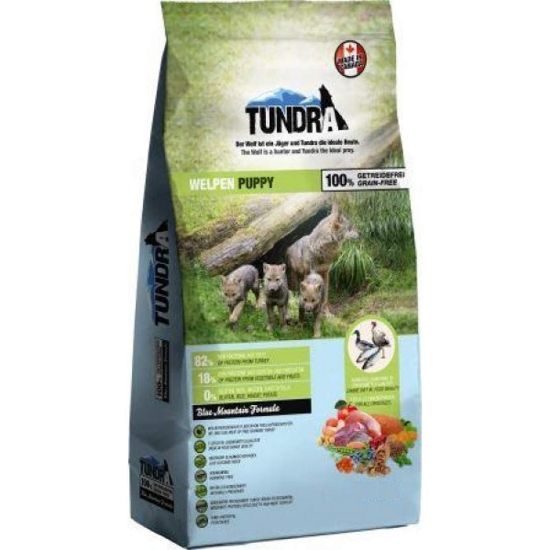 Снимка на Tundra Dog Dry Puppy - Премиум пълноценна суха храна за подрастващи кучета, без зърно, с пуешко ,патешко,пилешко и сьомга 3.180 кг.