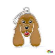 Снимка на My Family Dog Tag  - Ръчно изработен адресник , Cocker Spaniel Dog за кучета 2.5 см/ 2.9 см. 1