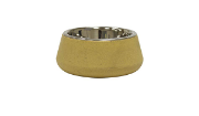 Снимка на Croci  Bamboo/Sttel Tierra Beige - Метална купа обвита с бамбук за кучета 0.472 мл. жълта 2