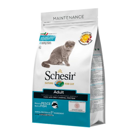 Снимка на Schesir Cat Maintenance with Fish -Суха храна за израснали котки с риба 400 гр.