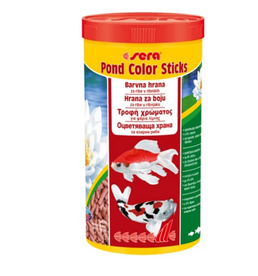 Снимка на Sera color sticks - Храна за златни и студеноводни риби, подсилва цветовете 3800 мл.