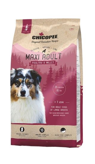 Снимка на Chicopee Classic Nature Adult Maxi-Храна за кучета,за едри породи над 18 месеца с птиче и сорго 15 кг.