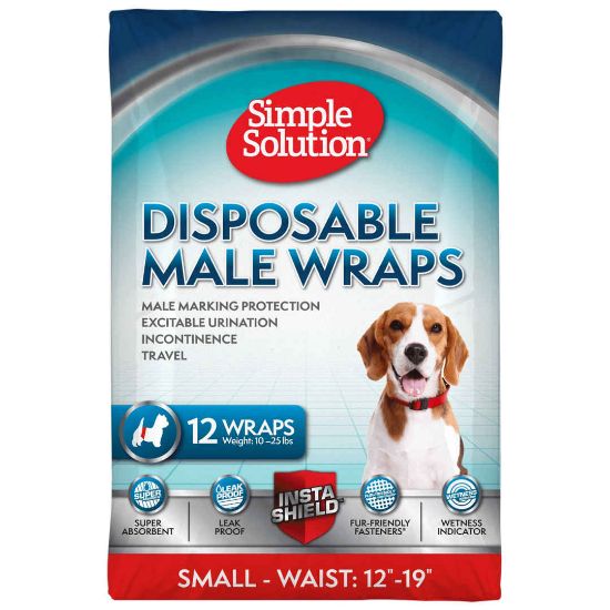 Снимка на Simple Solution - Памперс за мъжки кучета , S 12бр, 30 - 48 см
