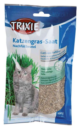 Снимка на Trixie Cat Grass - Трева за котки в плик 100 гр.