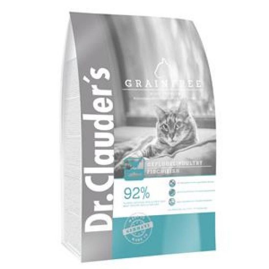 Снимка на Dr. Clauder's Cat Adult Grainfree - Беззърнена храна за чувствителни котки над 1г с вкус на пилешко 1.5 кг