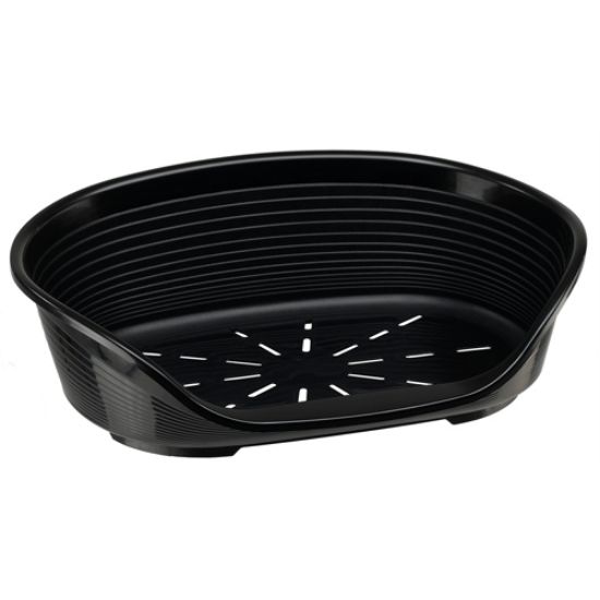 Снимка на Ferplast Siesta Deluxe 10 black  - пластмасово легло за котки и кучета черен цвят 93,5 Х 68 Х 28,5 см с включен дюшек