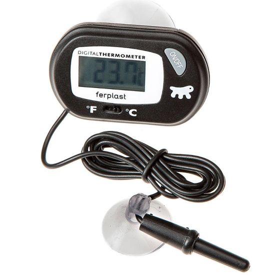 Снимка на Ferplast Digital thermometer - Електронен дигитален термометър за аквариуми, 5,8 / 3,7 / 1,6 см.
