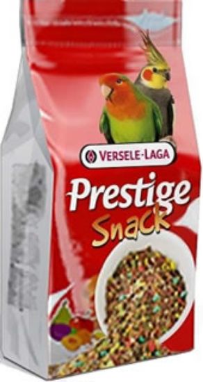 Снимка на Versele-Laga -Prestige Snack Budgies Fruit + Egg Храна за малки папагали - опаковка 125 г