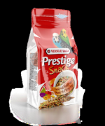 Снимка на Versele-Laga -Prestige Snack Budgies Fruit + Egg Храна за малки папагали - опаковка 125 г 2