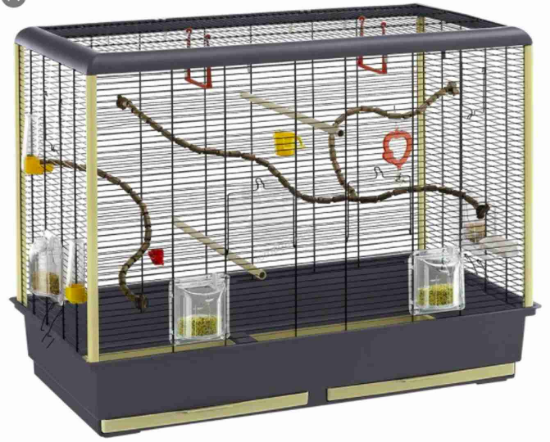 Снимка на Ferplast - Cage Piano 6 - Оборудвана клетка за птици - размер 87 х 46,5 х 70 см.