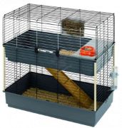 Снимка на Ferplast - Cage Rabbit 100 Double - Двуетажна оборудвана клетка за зайци 99 / 51.5 / 92 см. 1