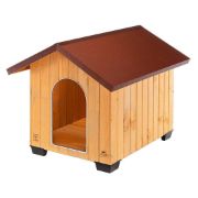Снимка на Ferplast Domus Large - Голяма дървена къща за кучета, 81 x 101 x h 78 см. 6