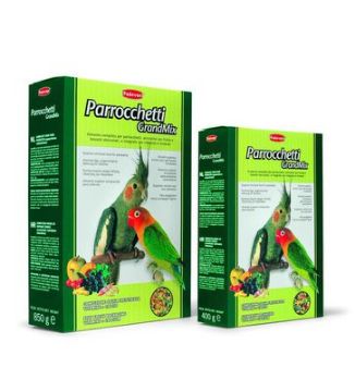 Показвай детайлите за Padovan Parrocchetti GrandMix - Пълноценна храна за средни папагали с плодове 850 гр. 1 - MyPetShop.bg Снимка на Padovan Parrocchetti GrandMix - Пълноценна храна за средни папагали с плодове 850 гр. 1