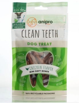 Показвай детайлите за Anipro Dental - Кучешко лакомство дентални мини кокалчета с пиле 84 гр Снимка на Anipro Dental - Кучешко лакомство дентални мини кокалчета с пиле 84 гр