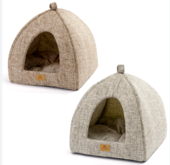 Снимка на Ferplast - Tipi - Меко легло за кучета и котки тип къщичка, 44см/44см/38 см.