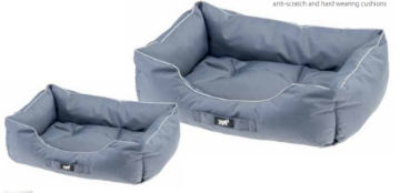 Показвай детайлите за Ferplast Jazzy - Меко водоотблъсквщо легло с възглавница за кучета ,78 x 56 x h 22 см. - сиво 1 - MyPetShop.bg Снимка на Ferplast Jazzy - Меко водоотблъсквщо легло с възглавница за кучета ,78 x 56 x h 22 см. - сиво 1