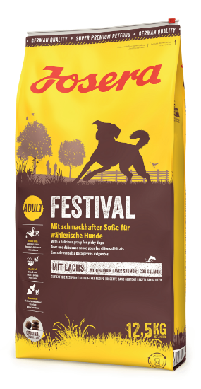 Снимка на Josera Dog Festival суха храна с пилешко и сьомга за израснали капризни кучета - 12.5 кг