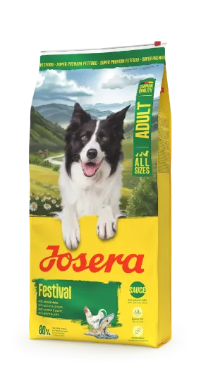 Снимка на Josera Dog Festival суха храна с пилешко и сьомга за израснали капризни кучета - 12.5 кг